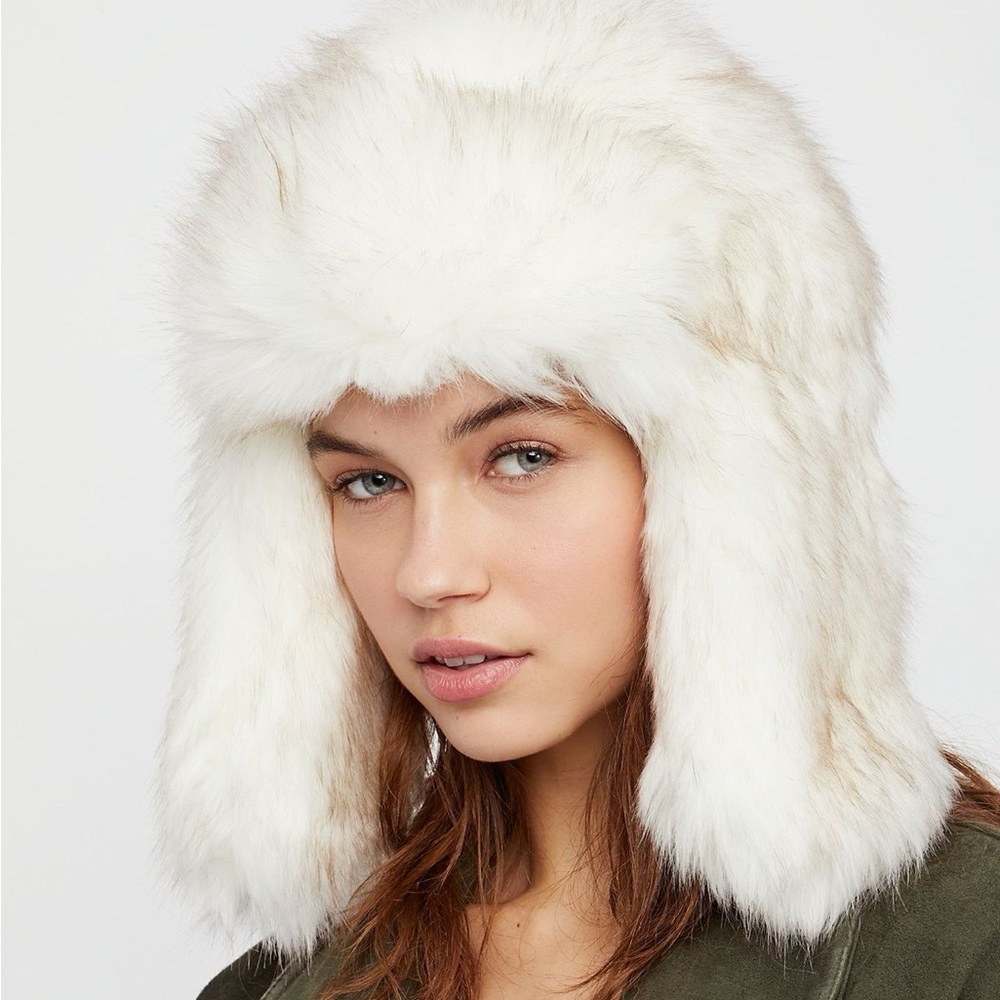 Free People Snowman Faux Fur Trapper Hat